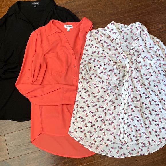 Express Tops - 4 Express dress shirts
